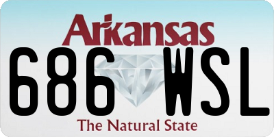 AR license plate 686WSL