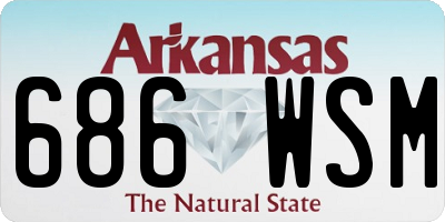 AR license plate 686WSM