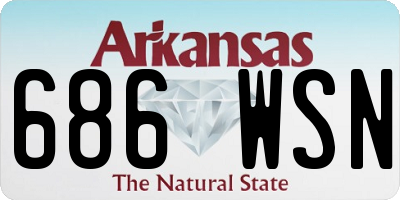 AR license plate 686WSN