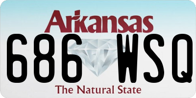 AR license plate 686WSQ