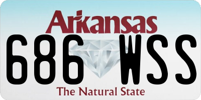 AR license plate 686WSS