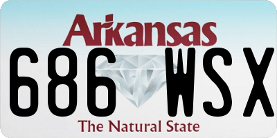 AR license plate 686WSX