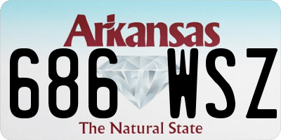 AR license plate 686WSZ