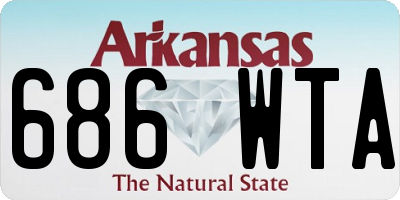 AR license plate 686WTA