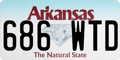 AR license plate 686WTD