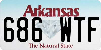 AR license plate 686WTF