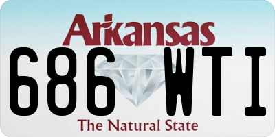 AR license plate 686WTI
