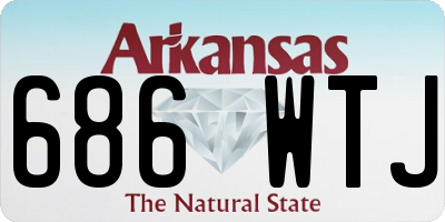 AR license plate 686WTJ
