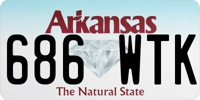 AR license plate 686WTK