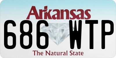 AR license plate 686WTP