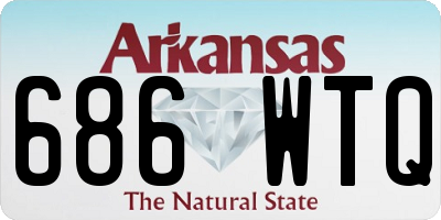 AR license plate 686WTQ