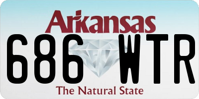 AR license plate 686WTR