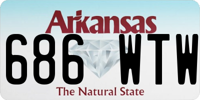 AR license plate 686WTW