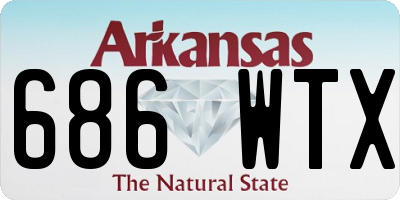 AR license plate 686WTX