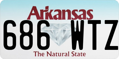 AR license plate 686WTZ