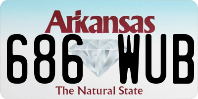 AR license plate 686WUB