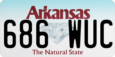 AR license plate 686WUC