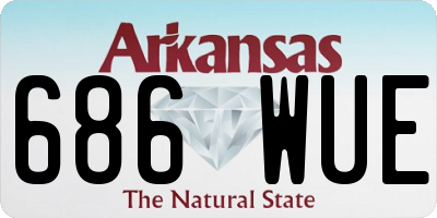 AR license plate 686WUE