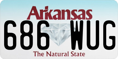 AR license plate 686WUG