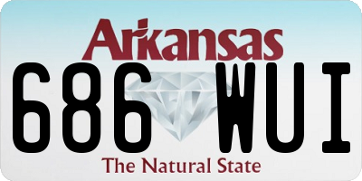 AR license plate 686WUI