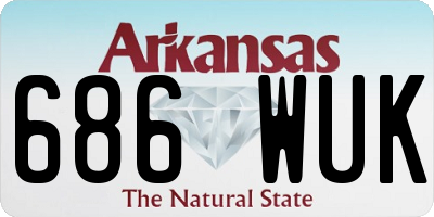 AR license plate 686WUK