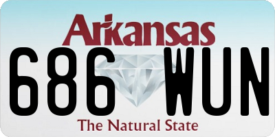 AR license plate 686WUN