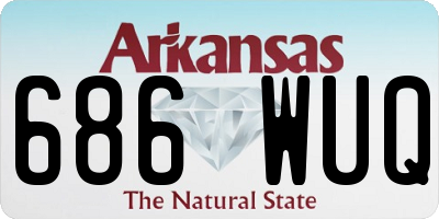 AR license plate 686WUQ