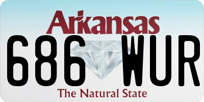 AR license plate 686WUR