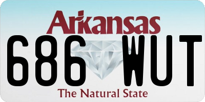 AR license plate 686WUT