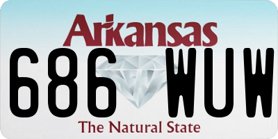AR license plate 686WUW