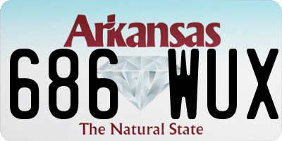 AR license plate 686WUX