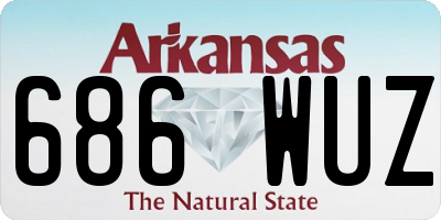 AR license plate 686WUZ