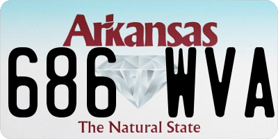 AR license plate 686WVA