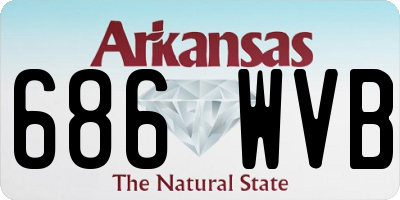 AR license plate 686WVB