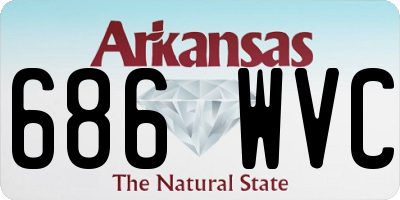 AR license plate 686WVC