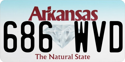 AR license plate 686WVD