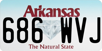 AR license plate 686WVJ