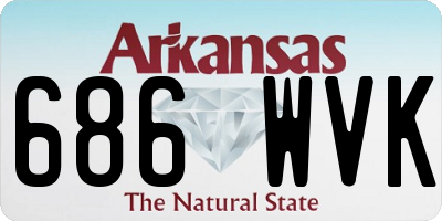 AR license plate 686WVK