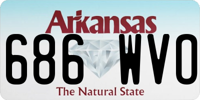 AR license plate 686WVO