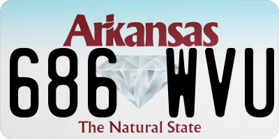 AR license plate 686WVU