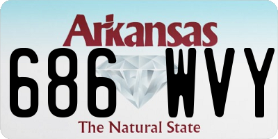 AR license plate 686WVY