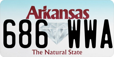 AR license plate 686WWA