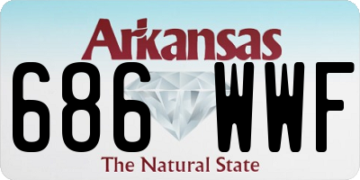 AR license plate 686WWF