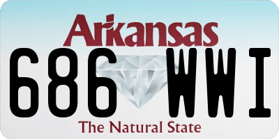 AR license plate 686WWI