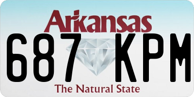 AR license plate 687KPM