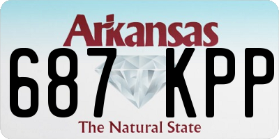 AR license plate 687KPP