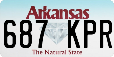 AR license plate 687KPR