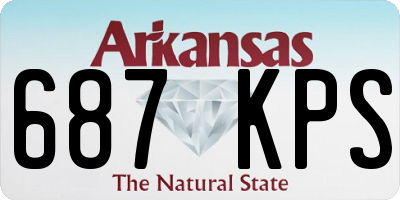 AR license plate 687KPS