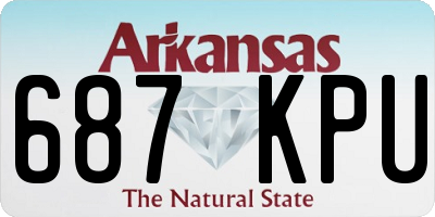 AR license plate 687KPU