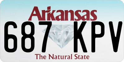 AR license plate 687KPV